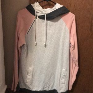Double hooded sweatshirt